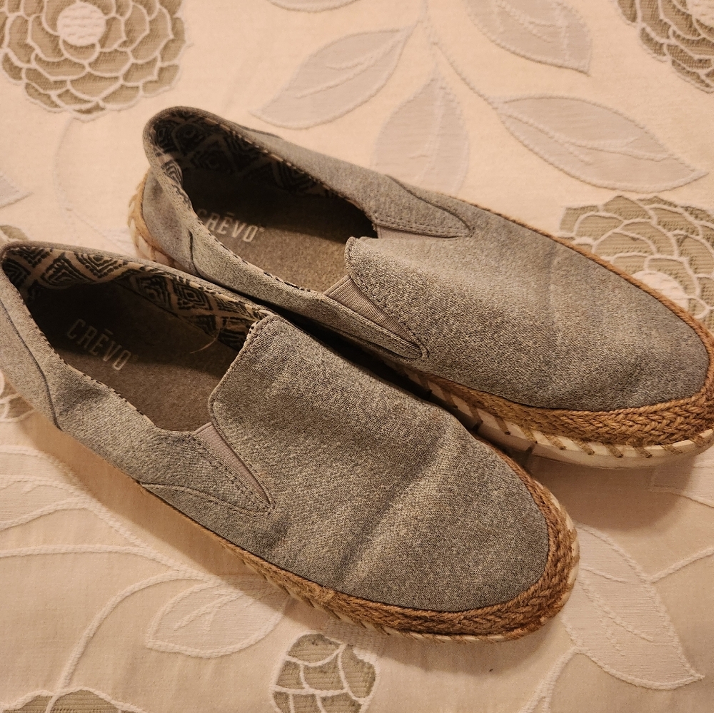 Grey Slip On Shoes Size 10